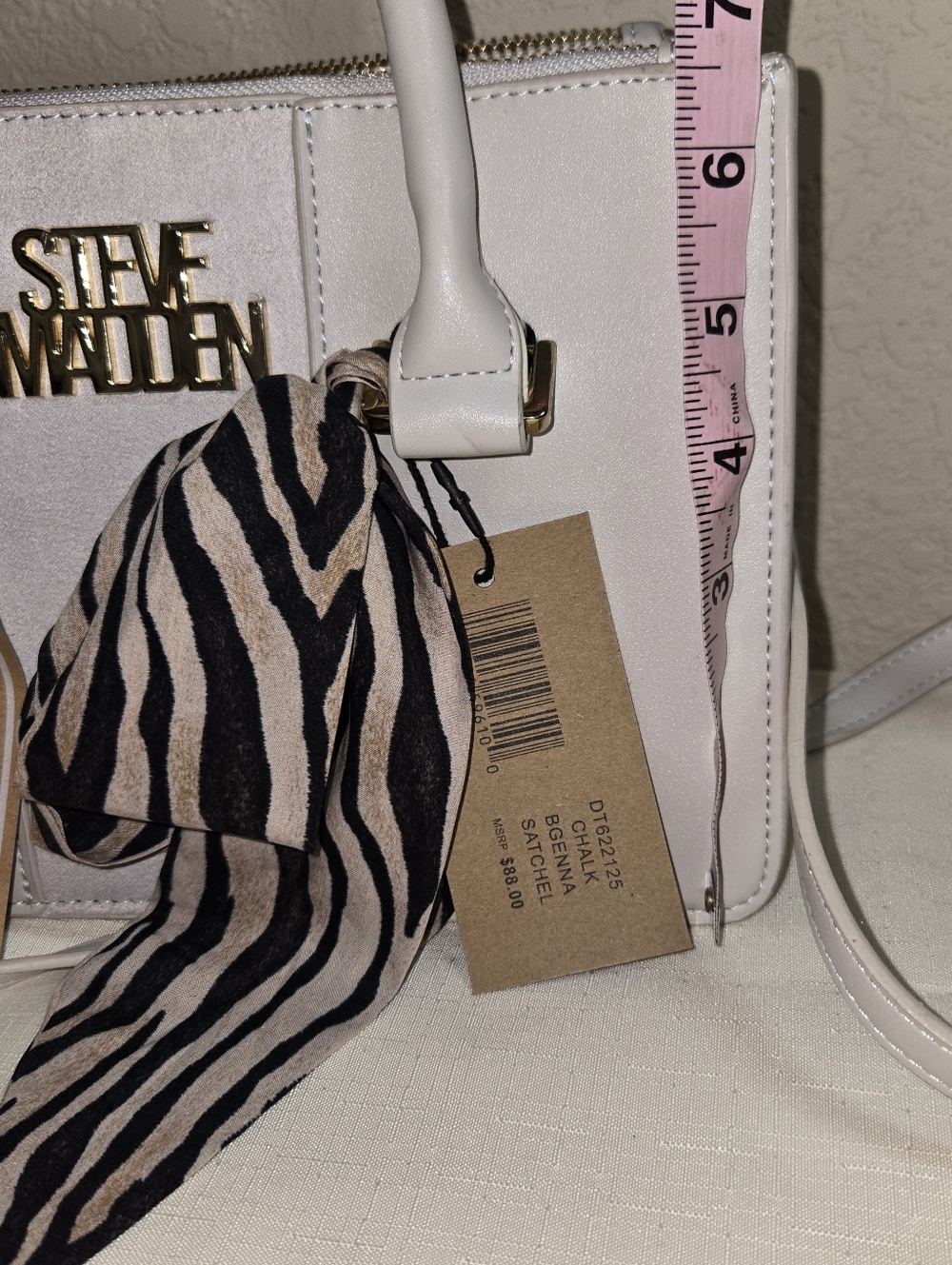 New! Steve Madden Bgenna Purse In Chalk (Would Call It Taupe) - Picture 6 of 13